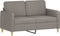 vidaXL - Tweezitsbank - 120 - cm - stof - taupe