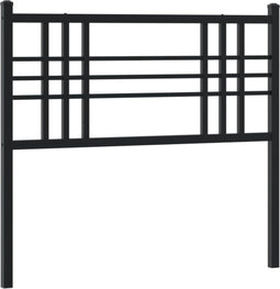 vidaXL - Hoofdbord - 107 - cm - metaal - zwart