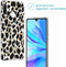 iMoshion Hoesje Geschikt voor Huawei P30 Lite Hoesje Siliconen - iMoshion Design hoesje - Goud / Zwart / Golden Leopard