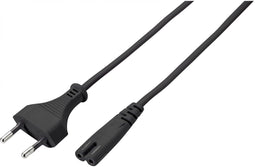 Conrad SY-5043504 - Stroom Netkabel - Eurostekker C7 - 3 m Zwart