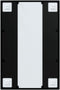 vidaXL - Wandspiegel - 60x40 - cm - metaal - zwart