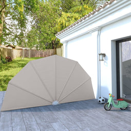 Terrasscherm inklapbaar 200 cm crme