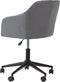 VENICE - Bureaustoel - Grijs - Fluweel