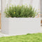 vidaXL - Plantenbak - 110x60x46 - cm - massief - grenenhout - wit