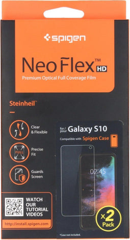 Spigen Galaxy S10 - Neo Flex Screenprotector - edge-to-edge bescherming (2 stuks)