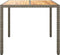 Tuintafel 90x90x75 cm poly rattan en acaciahout grijs