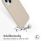 Accezz Liquid Silicone Backcover - Schokabsorberend - Beige (iPhone 15)