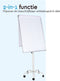 BRASQ Flipover Verrijdbaar - 70x100 cm - Verstelbaar - Magnetisch - Wit