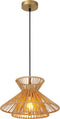 Lucide TASMAN - Hanglamp - 1xE27 - Hoogte verstelbaar 70-150 cm - Naturel