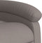 Fauteuil verstelbaar stof taupe