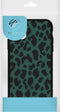 iMoshion Hoesje Geschikt voor Samsung Galaxy S21 Hoesje Siliconen - iMoshion Design hoesje - Zwart / Meerkleurig / Groen / Green Leopard