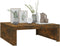vidaXL - Salontafel - 100x100x35 - cm - bewerkt - hout - gerookt - eikenkleurig