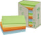 Post-it® Notes, Gerecycleerd, Toren, Regenboog, 76 x 127 mm, 16 Blokken, Non X-Wrapped, 100 Blaadjes/Blok