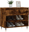vidaXL - Schoenenkast - 70x36x60 - cm - bewerkt - hout - gerookt - eikenkleurig