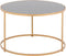 PTMD Salontafel Miyo Dark Glass Rond Set van 2