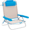 Vouwbare Stoel Marbueno Blauw Beige 61 x 82 x 68 cm