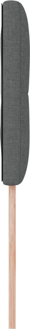 vidaXL - Hoofdbord - met - Knopen - Donkergrijs - 80 - cm - Stof