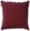 Dutch Decor BURTO - Sierkussen van gewassen katoen Merlot 45x45 cm - rood - Inclusief binnenkussen