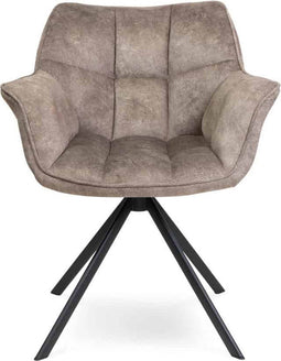 Liviza Stoel Terme Bruin - Polyester - Rond Bruin - 81 cm , 645 cm , 64 cm