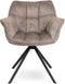 Liviza Stoel Terme Bruin - Polyester - Rond Bruin - 81 cm , 645 cm , 64 cm