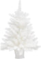 vidaXL - Kunstkerstboom - met - verlichting - en - kerstballen - 65 - cm - wit