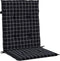 vidaXL - Stoelkussens - 4 - st - lage - rug - ruitpatroon - stof - zwart