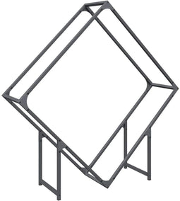 vidaXL - Brandhoutrek - 100x25x100 - cm - koudgewalst - staal - antracietkleurig