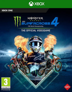 Monster Energy Supercross 4 - Xbox One - Officiële rijders en circuits - Carrièremodus en Track Editor