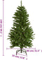 vidaXL - Kunstkerstboom - met - scharnieren - 150 - LED's - en - kerstballen - 150 - cm