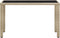 vidaXL - Tuintafel - 123x60x74 - cm - poly - rattan - beige
