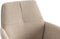 Furnihaus Milou - Draaibare Eetkamerstoel - Armleuning 360° draaifunctie - Beige