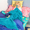 Happy Friday Duvet cover set 2 pieces Happy mermaid 180x220 cm (Single) Multicolor