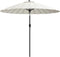 vidaXL - Parasol - met - aluminium - paal - 270 - cm - zandwit