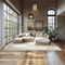 tectake® Soft Zone - Vloerkleed - 200 x 290 cm - Antislip - Beige