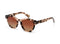 IKKI TEDDY 2112-3 Dames Zonnebril - Handgemaakt - Plantaardig Acetaat - Gepolariseerd - Transparant Roze turtle