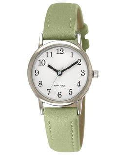 Tyme Santorini - Dames Horloge - 27mm - Wit/Groen - met Cadeauverpakking