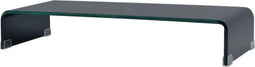 vidaXL - Tv-meubel/monitorverhoger - zwart - 70x30x13 - cm - glas