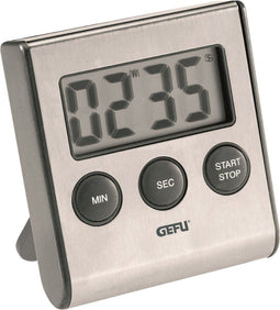 GEFU Digitale Timer - Kookwekker - Zilver - RVS