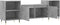 vidaXL - Tv-meubel - 160x35x55 - cm - bewerkt - hout - betongrijs