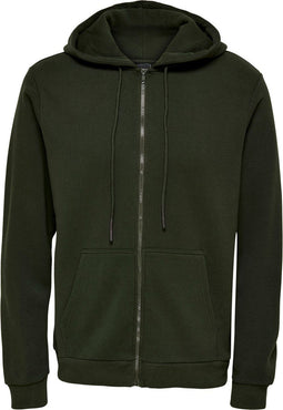 ONLY & SONS ONSCERES ZIP THR. HOODIE - Heren Trui - Met capuchon - Maat XL