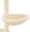 vidaXL - Kattenmeubel - met - sisal - krabpalen - 117 - cm - crèmekleurig