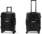 Milanoro Kofferset - 3-delig - Lichtgewicht Polypropyleen 360° Wielen TSA-slot - Zwart (3 stuks)
