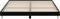 vidaXL - Bedframe - zonder - matras - 180x200 - cm - spaanplaat - zwart