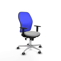 Piqueras y Crespo 1D086G0 - Bureaustoel - Verstelbare hoogte met armleuning - Lichtgrijs