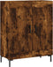 vidaXL - Dressoir - 69,5x34x90 - cm - bewerkt - hout - gerookt - eikenkleurig