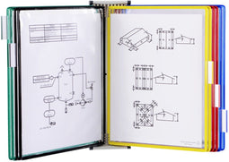 TARIFOLD 414609 - Wandset magnetisch - 10 PVC systeemtassen - Assorti (10 stuks)