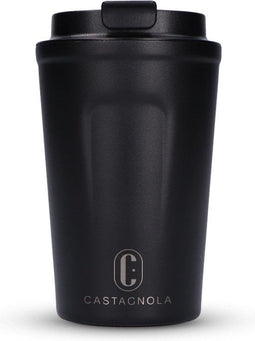 Castagnola Thermosbeker - Koffiebeker To Go - 380 ML - Zwart