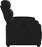 Fauteuil verstelbaar stof zwart