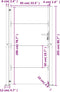 vidaXL - Poort - 105x205 - cm - cortenstaal