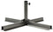Ceruzo Parasolvoet Metaal - Kruisvoet Standaard - 80 x 80 cm - Geschikt voor buizen 28 tot 40 mm